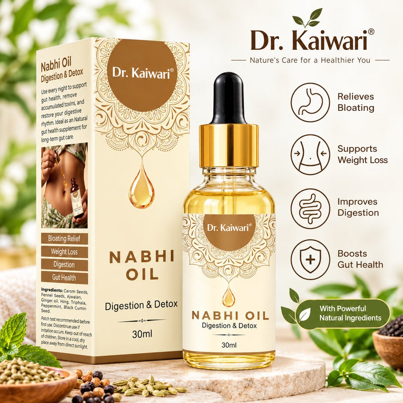 Ayurvedic Nabhi Oil for Digestion & Detox Support | Nabhi Oil for Belly Button Care, Digestive Wellness & Metabolism Support | 30 ml