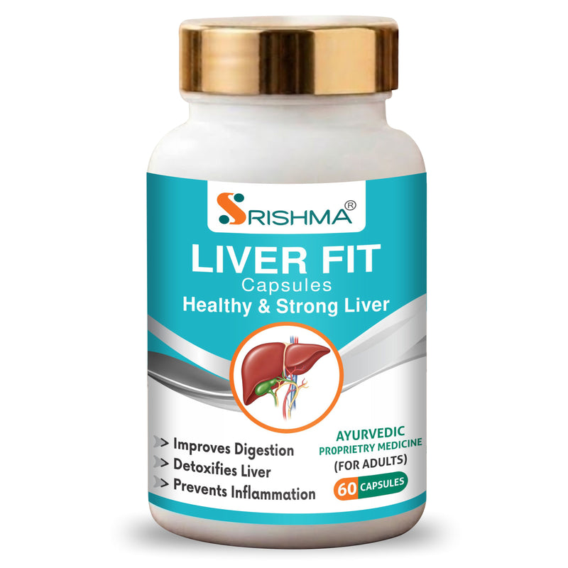 Srishma Natural Ayurvedic Capsules for Liver Detox & Liver Health-60 Capsules