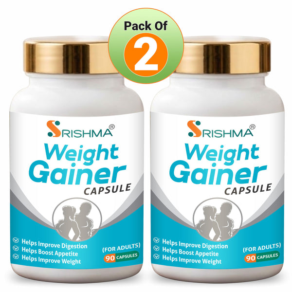 Srishma New and Improved Formula I Ayurvedic Weight Gainer Capsule Pack Of 2