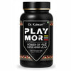 Dr. Kaiwart Play More Capsules – Ayurvedic Power of 25 Super Herbs for Men’s Energy, Stamina & Vitality (60 Capsules)