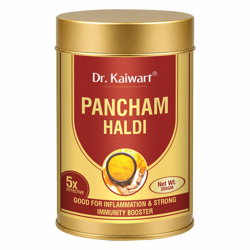 Dr. Kaiwart Pancham Haldi Powder – Premium Ayurvedic Turmeric Blend for Immunity & Inflammation Support (200g)