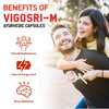 Srishma Vigosri‑M Capsules – Ayurvedic Male Health & Stamina Support Supplement with 17 Potent Herbs (30 Capsules)