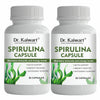 Dr. Kaiwart Organic Spirulina Capsules 500mg – Natural Immunity Booster, Energy & Detox Support Supplement 60-Capsules (Pack of 2)