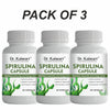 Dr. Kaiwart Organic Spirulina Capsules 500mg – Natural Immunity Booster, Energy & Detox Support Supplement 60-Capsules (Pack of 3)