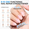 Dr. Kaiwart Nail Strengthener and Growth – 8‑in‑1 Nail Repair Treatment with Keratin, Collagen & Jojoba Oil | Nail Ridge Filler & Base Coat for Weak, Brittle Nails | 10ml