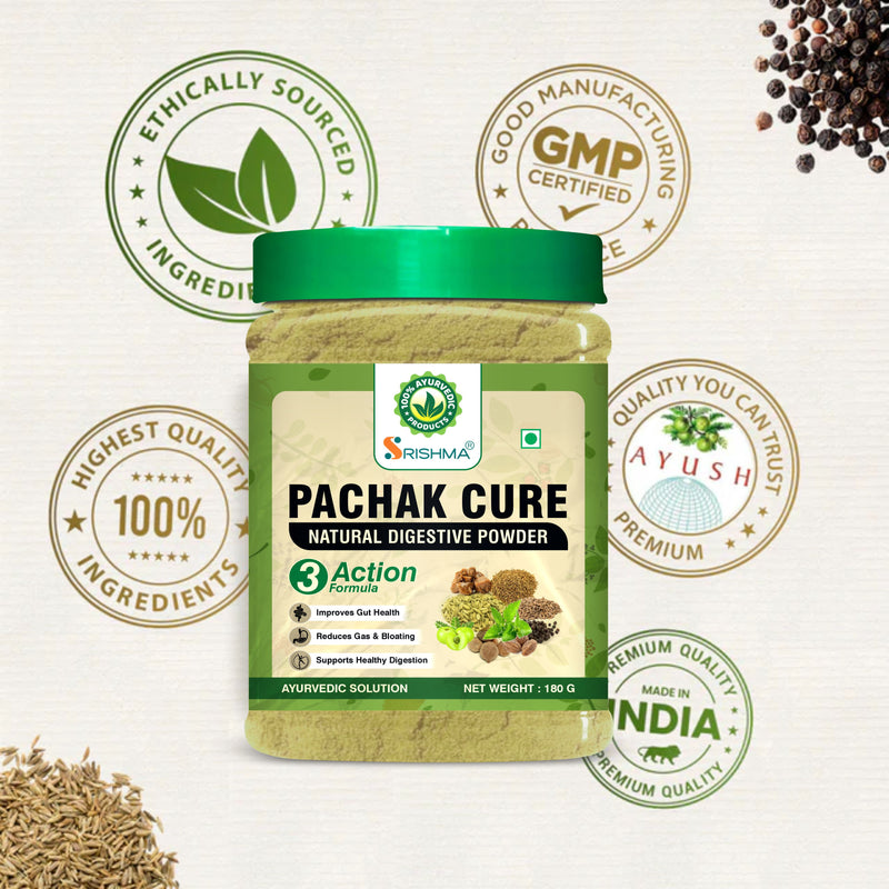 Srishsma Pachak Cure Powder | Natural Solution For Gas & Indigestion 200G