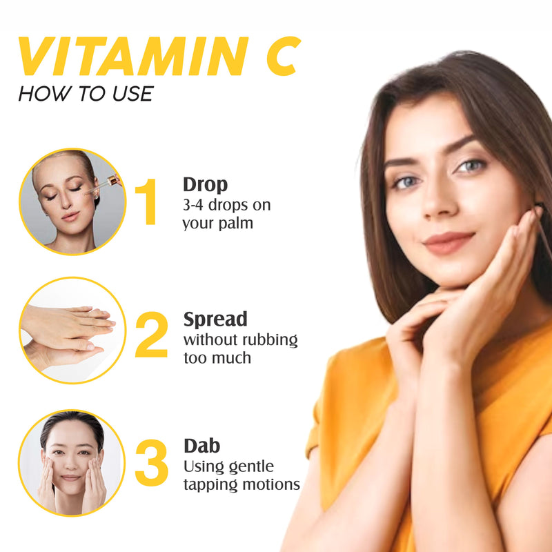 Dr. Kaiwart Vitamin C 20% + Hyaluronic Acid 1% Face Serum – Brightening & Anti‑Aging Serum for Glowing, Even-Toned Skin (30ml)