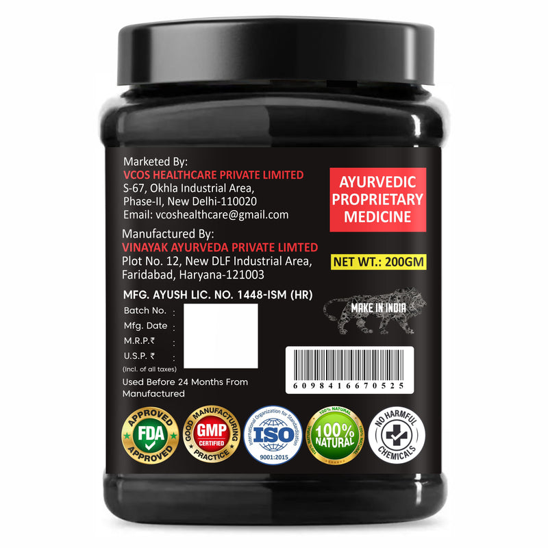 Black Horse Energy Booster Powder with Ashwagandha, Shatavari & Safed Musli – Ayurvedic Strength & Stamina Supplement (200g)
