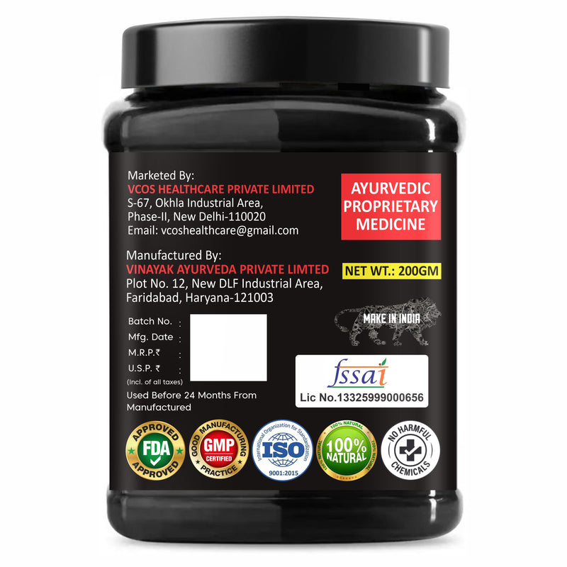 Black Horse Energy Booster Powder with Ashwagandha, Shatavari & Safed Musli – Ayurvedic Strength & Stamina Supplement (200g)