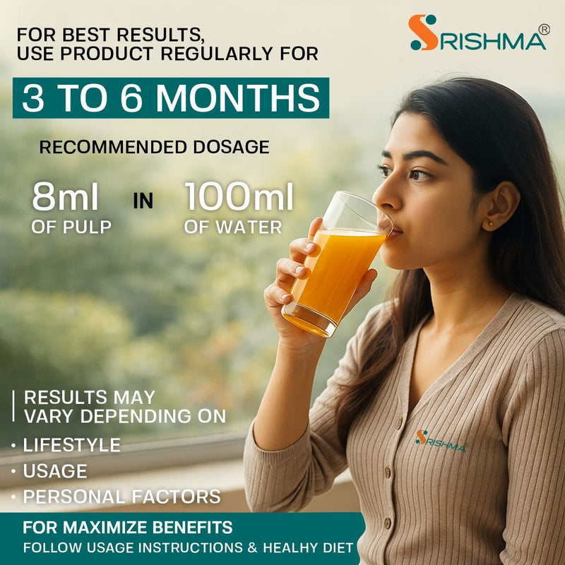 Srishma Sea Buckthorn Concentrate Pack Of 2 – 100% Natural Himalayan Berry Juice | Rich in Vitamin C & Antioxidants - Set Of 2